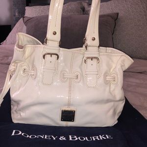 Dooney & Bourke White patent leather handbag